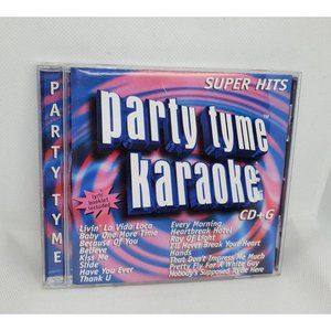 CDB Party Tyme Super Hits Karaoke CD+G CD Lyric Booklet Included No Scratches